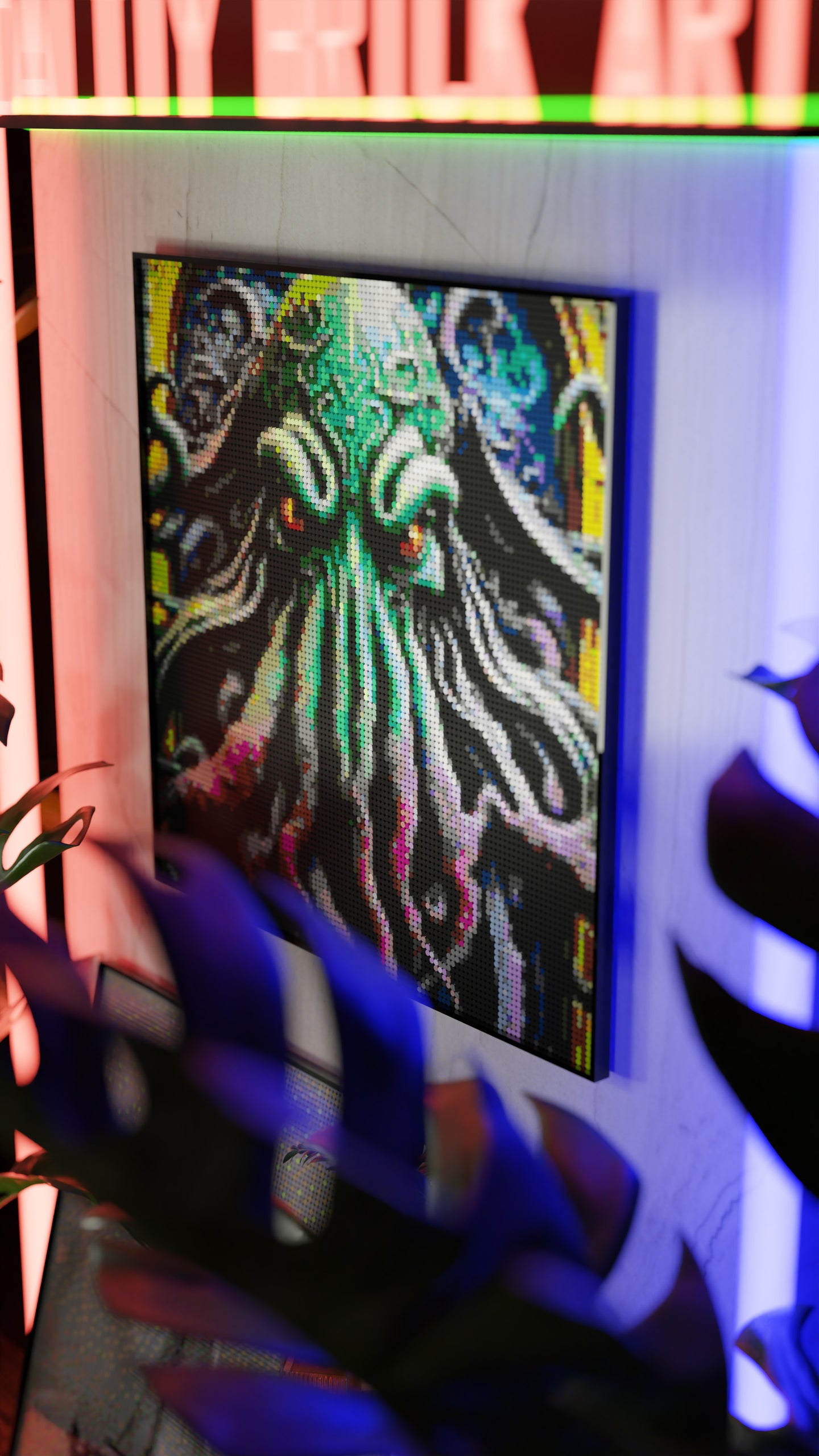 Arrival of Cthulhu LEGO® Style mosaic kit with clear building instructions